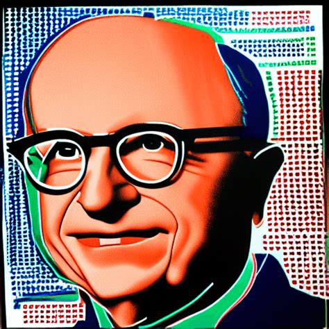 Milton Friedman Warhol Style Graphic · Creative Fabrica