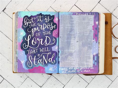 Bible Art Journaling Proverbs — Makewells