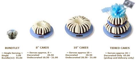 Bundt Cake Sizes | The Cake Boutique