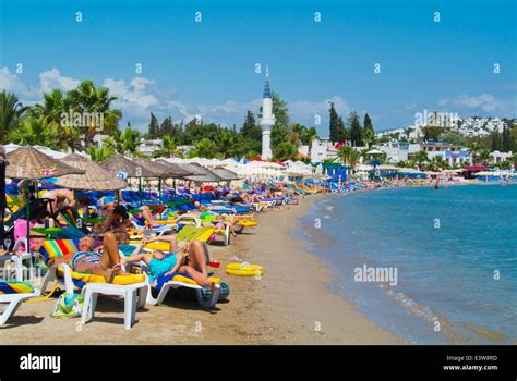 Beach Bitez Resort Near Bodrum Mugla Region Western Turkey Asia