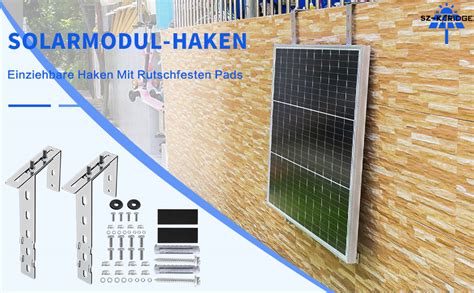 Pcs Einstellbar Solarpanel Halterung Haken Balkon Gel Nderhalterung