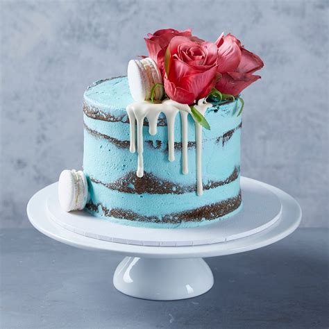 Blue Naked Drip Cake