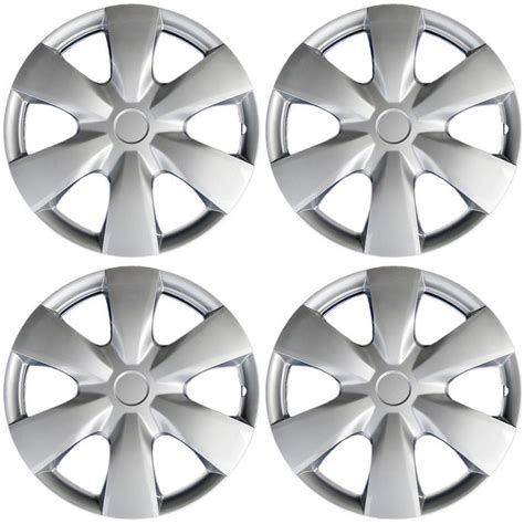 4 Piece Set A M Silver ABS Fits 2006 2007 2008 TOYOTA YARIS 15 Wheel