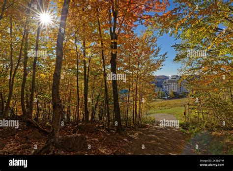 TREMBLANT CANADA October 4 2022 The Village During Fall Season