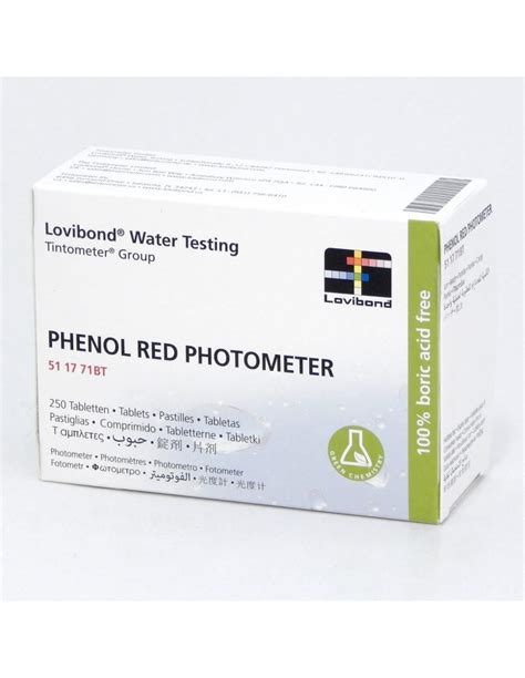 Tabletki Phenol Red Do Pomiaru Ph Lovibond Szt