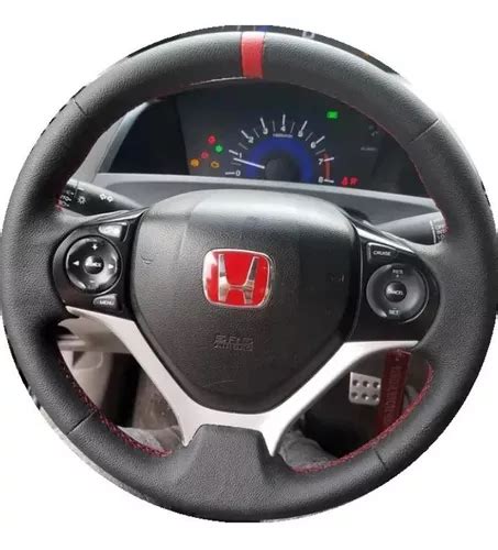 Capa De Volante Costurada Honda Civic 2012 A 2016 Parcelamento Sem Juros