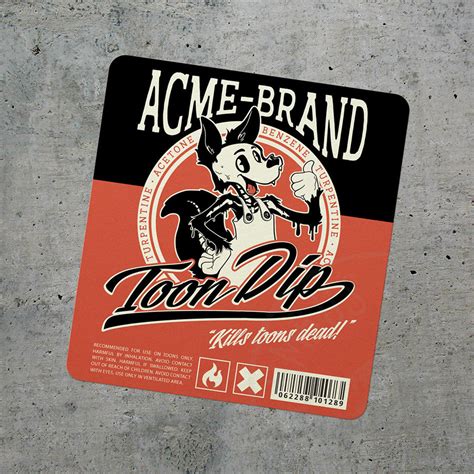 Acme Toon Dip Vinyl Sticker - Laptop Stickers - Water Bottle Stickers ...