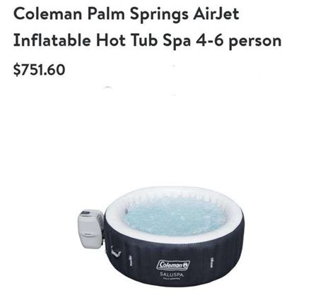Coleman Palm Springs Airjet Inflatable Hot Tub Spa Lexington Online Auction
