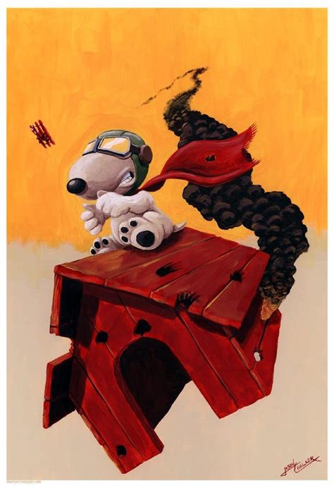 Curse You Red Baron! Print | Snoopy pictures, Red baron snoopy, Flying ace snoopy