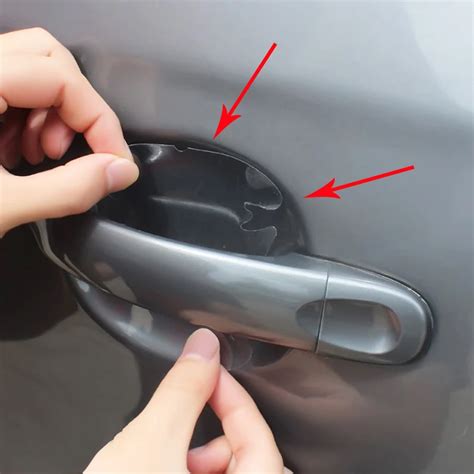 8PCS Universal Car Door Handle Protector Films Anti Scratch Film Paint