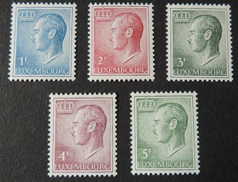 Luxembourg 1965 91 Definitives 1F 2F 3F 4F 5F Values MNH Europe