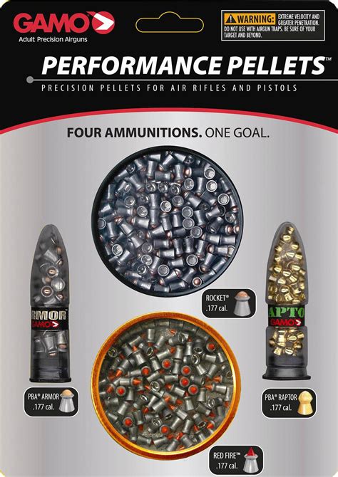 Gamo Performance Pellets Combo Pack 177 Cal Multiple Styles 632092854