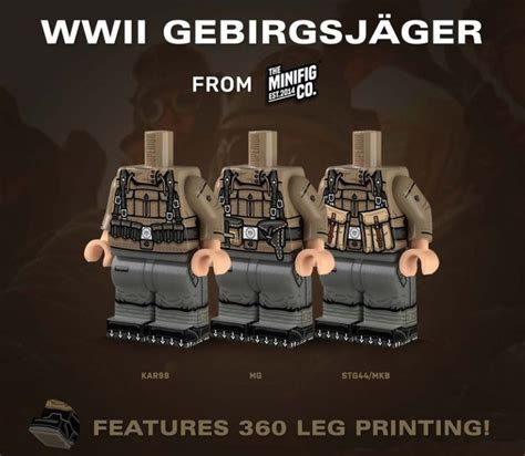 Tmc Wwii Gebirgsjäger Bodies Custom Lego Minifigures