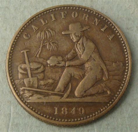 1849 California Gold Rush Token Medal