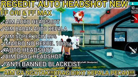 REGEDIT FF VIP AUTO HEADSHOT FF BIASA FF MAX TERBARU 2024 100 WORK