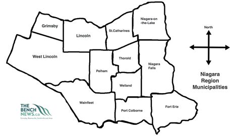 Niagara Region Map with municipalities - Niagara Info