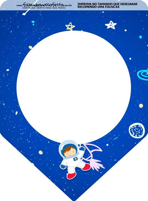 Bandeirinha Varalzinho Astronauta Fazendo A Nossa Festa Festa De