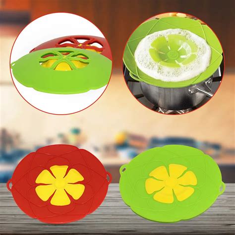 1pc Practial Silicone Lid Spill Stopper Pot Cover 285cm Diameter