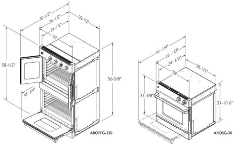 American Range Aroffe230 30 Inch Double French Door Electric Wall Oven