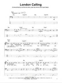 London Calling By The Clash Sheet Music For Bass Guitar Tab At Sheet