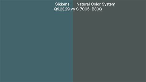 Sikkens Q9 23 29 Vs Natural Color System S 7005 B80g Side By Side