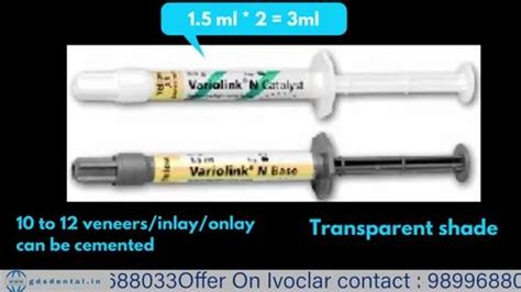 Ivoclar Variolink N Intro Pack Dual Cure Composite Material At Rs 7900