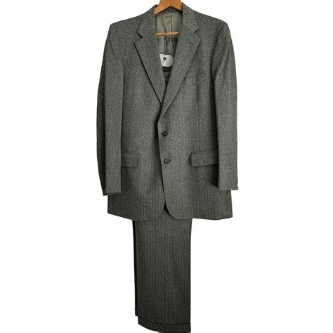 Chaps Ralph Lauren Chaps By Ralph Lauren 3pc Gray Herringbone Suit