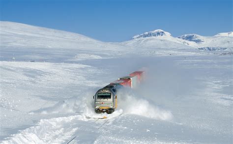 train plowing saltfjellet : r/Norway