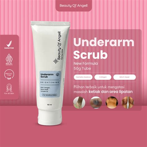 Hitam Boa Beauty Of Angel Underarm Cream Scrub Groin Whitening Powerful Groin Whitening