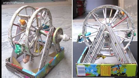 Diy How To Make Ferris Wheel Homemade Ferris Wheel Move Diy Straw