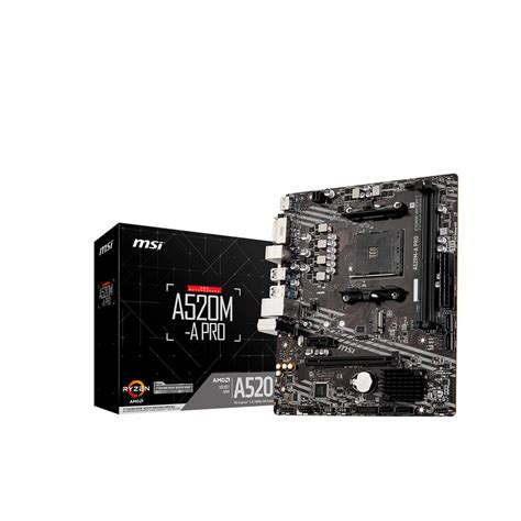 MSI A520M-A Pro AMD A520 So.AM4 DDR4 mATX Retail - AMD Sockel AM4 ...