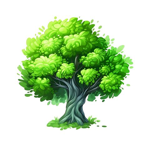 Illustration Of Trees Isolated On Background With AI Generated 24786051 PNG