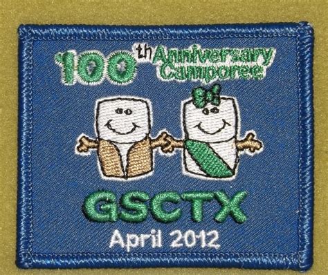 Girl Scouts Central Texas 100th Anniversary Camporee Patch April 2012