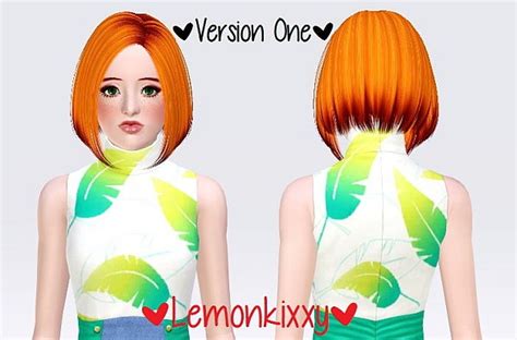 Butterflysims 124 Hairstyle Retextured By Lemonkixxy Sims 3 Hairs