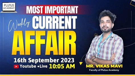 Weekly Current Affairs For SSC Banking September 9 16 2023 Vikas