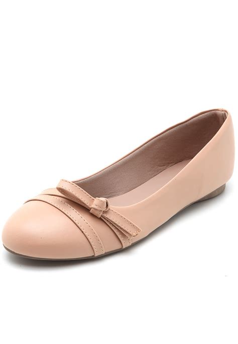 Sapatilha FiveBlu Laço Nude Compre Agora Dafiti Brasil