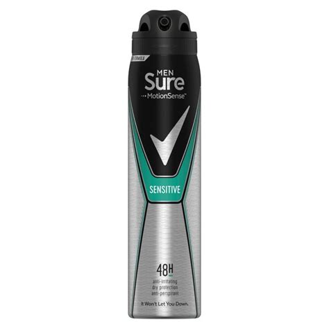 Sure Men Sensitive Aerosol Anti Perspirant Deodorant Ocado