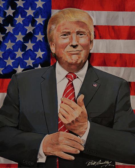 Donald J Trump Painting By Bill Dunkley