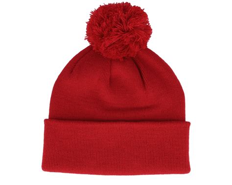 Original Pom Pom Classic Red Beanie Beanie Basic Beanies Uk