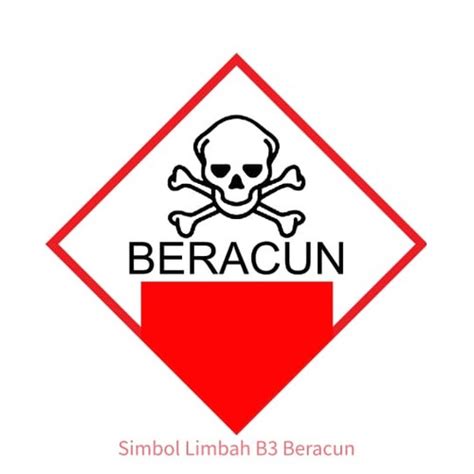 Jual Stiker Simbol Label K3 Limbah B3 Hazmat Beracun Tengkorak