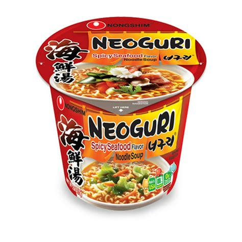 Nongshim Neoguri Spicy Seafood Ramyun Ramen Noodle Soup Cup 264oz X 6