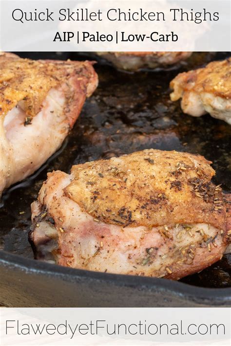 Quick Skillet Chicken Thighs Aip Paleo Recipe Recipe Aip Paleo