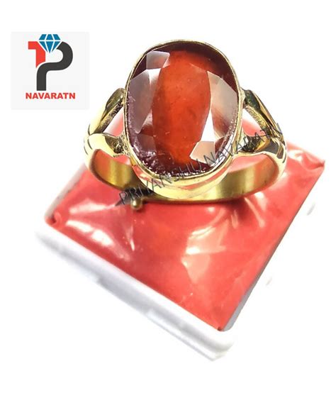 Lab Certified 6 66 7 77 Ratti Hessonite Garnet Gomedh Ring 6 7