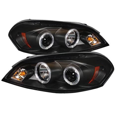 Chevrolet Impala Spyder Projector Headlights Led Halo Led Black