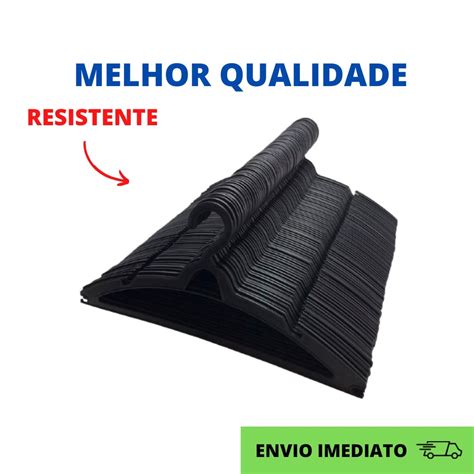 Kit Cabides Preto Adultos Envio Imediato Cabides Refor Ado Organizar