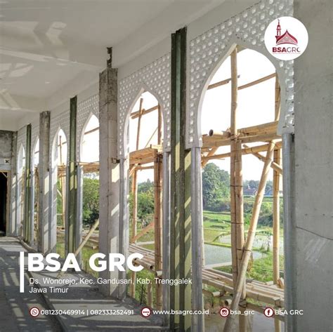 Jual GRC Krawangan BSA GRC Arsitektur Masjid Desain Pelengkung