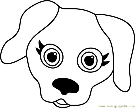 Labrador Puppy Face Coloring Page For Kids Free Pet Parade Printable