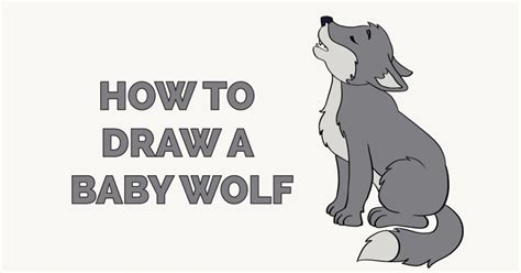 Cute Baby Wolves Drawings