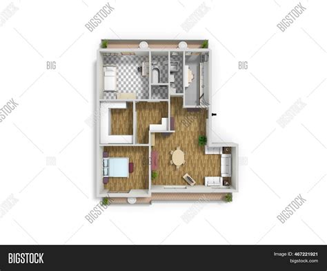 Floor Plan 3D Image & Photo (Free Trial) | Bigstock