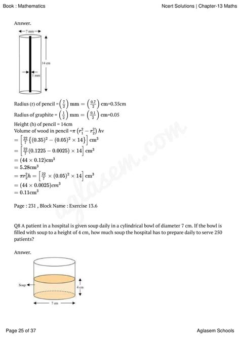 NCERT Solutions For Class 9 Maths Chapter 11 Surface Area And Volume